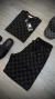 Conjunto GUCCI Alto Relevo - ( CAMISA & BERMUDA ) - Preto - Premium - comprar online