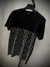 Camisa Armani Exchange Monogramada Metade - Preta - comprar online
