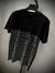 Camisa Armani Exchange Monogramada Metade - Preta na internet