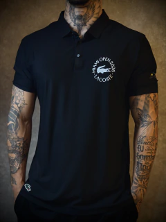 Camisa Polo Lacoste Miami Open 2026 - Preta