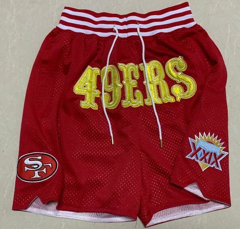 SHORTS NFL JUST DON - SAN FRANCISCO 49ERS - Vermelho