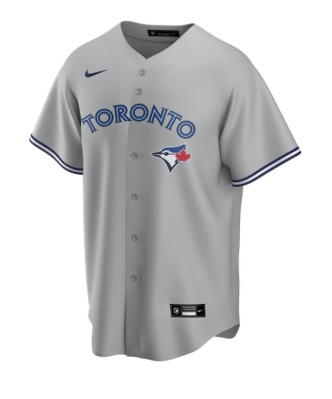 Jersey Toronto Blue Jays - Masculina - Cinza
