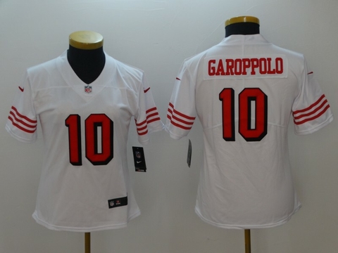 Jersey San Francisco 49ers Feminina - Branca Throwback