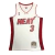 Regata Miami Heat - Mitchell & Ness Termo Prensada Branca #3 Wade