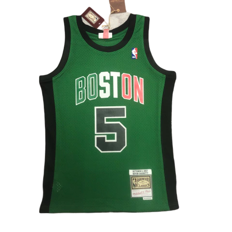 Regata Boston Celtics - Mitchell & Ness 2007 Termo Prensada - Verde/Vermelha/Branca