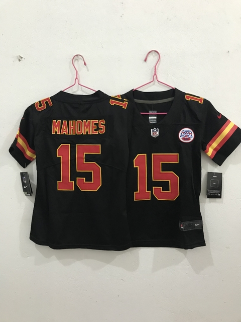 Jersey Kansas City Chiefs Feminina - Preto
