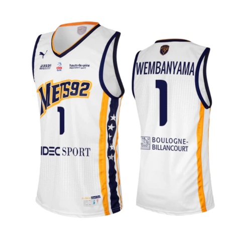 Regata METROPOLITANS92 - #1 Victor Wembanyama - Branca