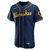 Jersey Milwaukee Brewers Masculina- Azul