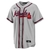 Jersey Atlanta Braves Masculina - Cinza