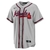 Jersey Atlanta Braves Masculina - Cinza - #13 ACUNA JR