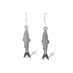 Brinco de Prata Sardinha Mod Gancho - comprar online