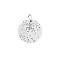 Pingente Medalha Sagrada Olho do Universo - comprar online