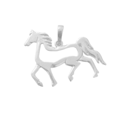Pingente de Prata Vazado Cavalo