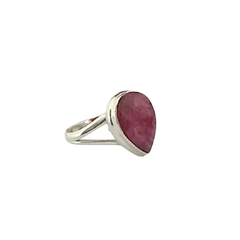 Anel Indiano Rubi Gota M - comprar online