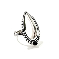 Anel de Prata Gota Boho
