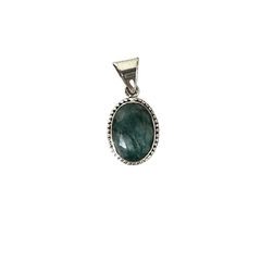 Pingente Indiano Esmeralda Oval - comprar online