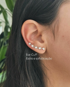 Brinco de Prata Ear cuff Estrelas na internet