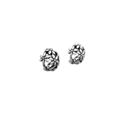 Brinco Tailandes Meia Bola Flores