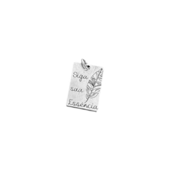 Pingente Pluma Boho Siga Sua Essencia - comprar online