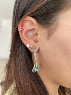 Brinco de Prata Abalone Gotas CP1211 - comprar online