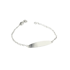Pulseira de Prata Plaquinha Bebê - comprar online