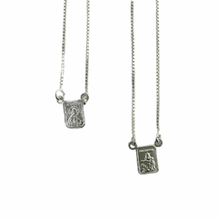 Escapulario de Prata Mini Medalha - comprar online