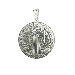 Medalha São Bento G1 2,6 cm Prata 925 - comprar online