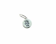 Mini Medalha de Prata Vibe With Me - comprar online