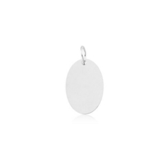 Pingente Oval Nome Letra Personalizado em Prata 925 - Cantinho da Prata | Jóias | Pratas | Anéis