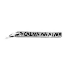 Plaquinha de Prata Calma na Alma - comprar online