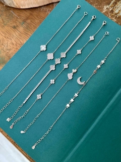 Pulseira de Prata Lua Estrelas D007 - comprar online