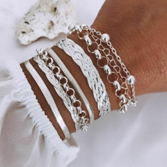 Pulseira de Prata 6 Bolinhas - comprar online