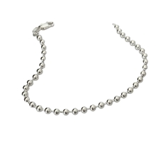 Pulseira de Prata Bolas 3,5mm Pino