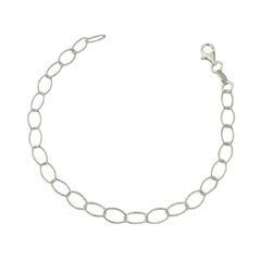 Pulseira de Prata Elinhos Diamantado