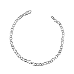 Pulseira de Prata Elo Portugues 3mm