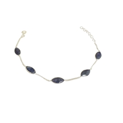 Pulseira Indiana Safira Navete - comprar online