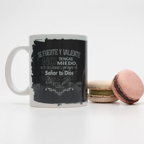 Taza de Cerámica Clásica c/ Bolsita Friselina - Josué 1.9 - comprar online