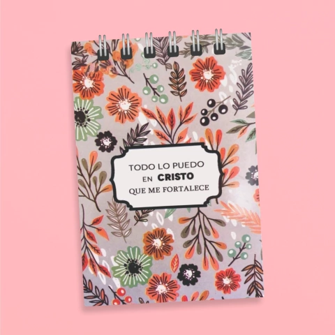 Anotador Chico - Todo lo Puedo (Flores) - comprar online