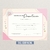 Certificados Pack x20u - Presentación (Rosa)