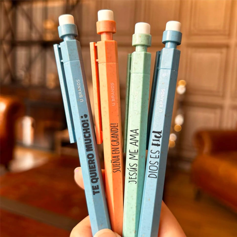 Lápiz Mina c/ Clip y Goma - Caja x12u