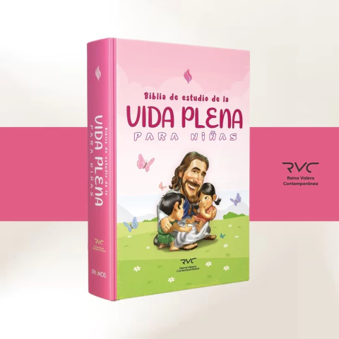 Biblia de Estudio p/ Niñas Ilustrada - Vida Plena (RVC) - comprar online