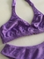 Conjunto de biquíni modelo tradicional com sutiã top na internet