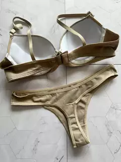 CONJUNTO ARMADO DE ALGODON BEIGE - ART 230 - MALIKA UNDERWEAR