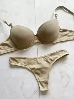 CONJUNTO ARMADO DE ALGODON BEIGE - ART 230 - comprar online