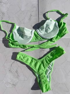 BIKINI MORLEY CON ARO - VERDE - MALIKA UNDERWEAR