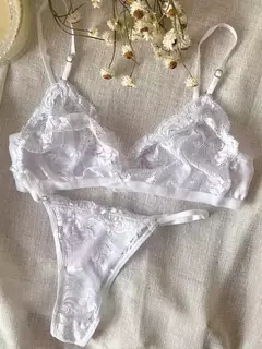 CONJUNTO ENCAJE BLANCO - comprar online