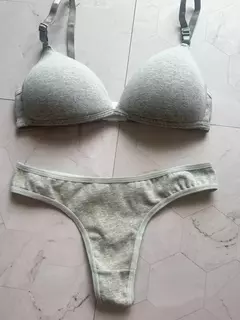 CONJUNTO TAZA SOFT DE ALGODON GRIS - ART 260 - comprar online