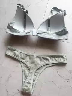 CONJUNTO TAZA SOFT DE ALGODON GRIS - ART 260 en internet