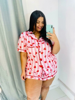 Pijama Americano Plus Estampado na internet