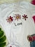 tshirt três flores love (plus size) - comprar online